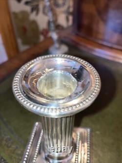 Solid Silver Victorian Candle Sticks