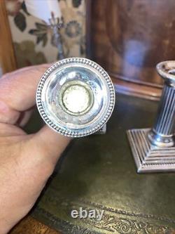 Solid Silver Victorian Candle Sticks