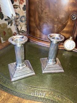 Solid Silver Victorian Candle Sticks