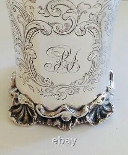 Solid silver mug or cup Ornate Victorian, London 1843
