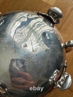 Solid silver tea pot antique victorian