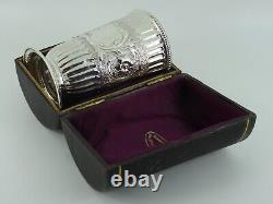 Splendid Victorian Solid Sterling Silver Large Beaker Cup London 1872 Cased