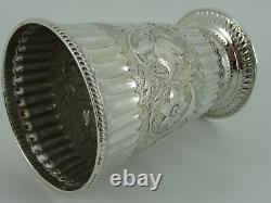 Splendid Victorian Solid Sterling Silver Large Beaker Cup London 1872 Cased