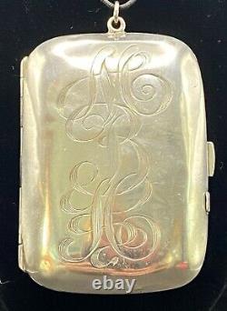 Sterling Minaudiere Necessaire For Toiletry and Money Compact ANTIQUE