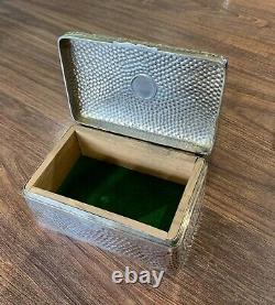 Sterling Silver Antique Jewellery/Trinket Box (Not Scrap)