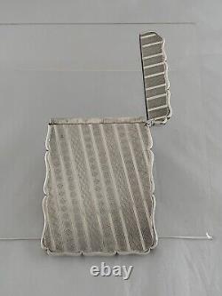 Sterling Silver CARD CASE Victorian 1865 Birmingham ED SMITH Business Card Case