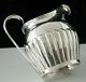 Sterling Silver Crested Semi Fluted Cream Jug, Victorian Antique