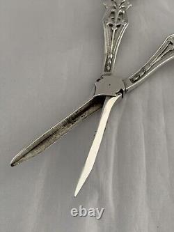 Sterling Silver GRAPE SCISSORS 1881 Birmingham ELKINGTON & CO Victorian ANTIQUE