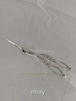 Sterling Silver GRAPE SCISSORS 1881 Birmingham ELKINGTON & CO Victorian ANTIQUE