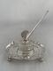 Sterling Silver Inkwell & Quill 1909 Sheffield Henry Wigfull Edwardian Antique