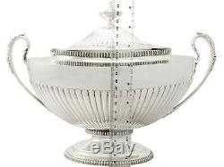 Sterling Silver Soup Tureen Adams Style Antique Victorian