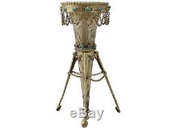Sterling Silver and Turquoise Posy Holder Antique Victorian