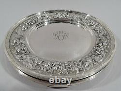 Stieff Plates 525 Set 4 Baltimore Bread Butter American Sterling Silver