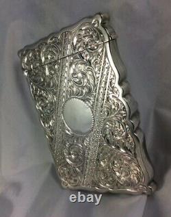 Stunning Antique Hm Silver George V J & W. F Deakin Calling Card Case 1924