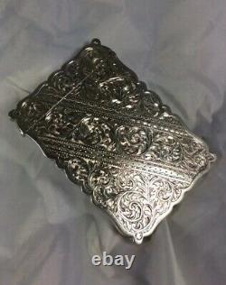 Stunning Antique Hm Silver George V J & W. F Deakin Calling Card Case 1924