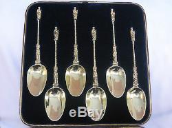 Stunning Cased Victorian1862 Sterling Silver, Gold Gilt Apostle Spoons 280gm Lon