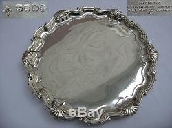 Stunning Large Georgian Styled Victorian Sterling silver Salver 500gms London