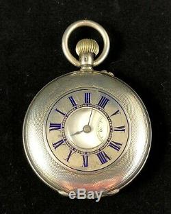 Stunning Victorian Silver Half Hunter Pocket Watch