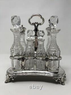 Stunning sterling silver Victorian Cruet Set