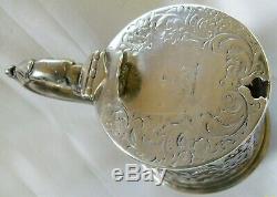 Superb Antique Early Victorian Sterling Silver Mustard Pot Agricultural Award