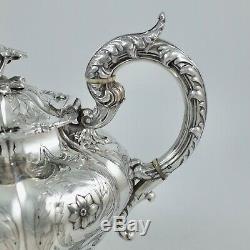Superb Antique Victorian Sterling Silver Teapot Newcastle 1843
