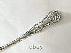 Superb Late Victorian Solid Sterling Silver Queens Pattern Soup Ladle