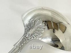 Superb Late Victorian Solid Sterling Silver Queens Pattern Soup Ladle