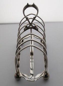 Superb Victorian Gothic Solid Silver Toast Rack 414g Sheffield 1898