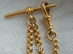 Superb Victorian Ladies Albertina Gilded Pocket Watch Chain Tassel Fob Bracelet