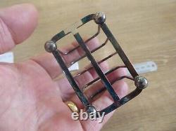 Superb Victorian Solid Silver Toast Rack Dates C1880