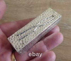 Superb Victorian Solid Sterling Silver Hair Grip / Dates C 1892