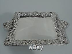 Tiffany Tray 5140 Antique Victorian Repousse American Sterling Silver