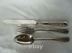 Travelling Cutlery Set Victorian Sterling Silver London 1900