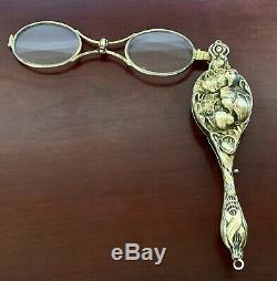 Unger Brothers Sterling Silver Chatelaine Lorgnette Pendant Victorian Nouveau