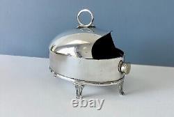 Unusual Antique Silver-Plated Spoon Warmer. Victorian