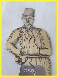 Unusual Victorian American Silver Bookmark, Sam Weller-charles Dickens
