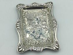 Unusual Victorian Solid Silver Tray, Depicting Scene From Punch & Judy, C1899