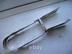 VICTORIAN 1854 STERLING SILVER HALLMARKED LARGE ASPARAGUS TONGS QUALITY 262gr