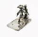 Victorian Dutch Sterling Silver Novelty Ice Skating Figures London Import 1889