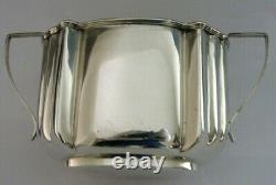 VICTORIAN ENGLISH SOLID STERLING SILVER SUGAR BOWL HEAVY 122g ANTIQUE 1897