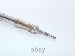 VICTORIAN SAMPSON MORDAN SOLID SILVER CHAMPAGNE BOTTLE PROPELLING PENCIL c1885