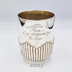VICTORIAN STERLING SILVER CHRISTENING MUG Sheffield 1888