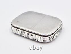 VICTORIAN STERLING SILVER VESTA CASE / BOX London 1866