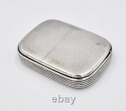 VICTORIAN STERLING SILVER VESTA CASE / BOX London 1866