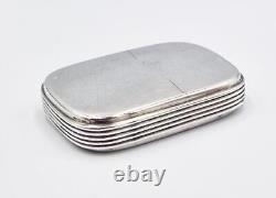 VICTORIAN STERLING SILVER VESTA CASE / BOX London 1866