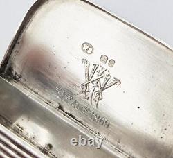 VICTORIAN STERLING SILVER VESTA CASE / BOX London 1866