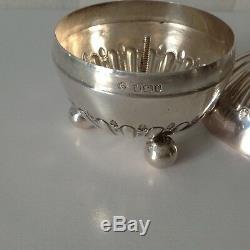 Victorian Antique English Sterling Silver String Box 1898