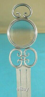 Victorian Art Nouvean Sterling Silver Bookmark Magnifying Glass F Edmonds 1897