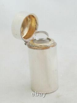 Victorian Cased Silver Scent Bottle Hilliard & Thomason Birmingham 1898 EZX