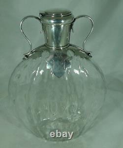 Victorian Crested Silver Decanter Mappin & Webb London 1897 23.5cm A602017